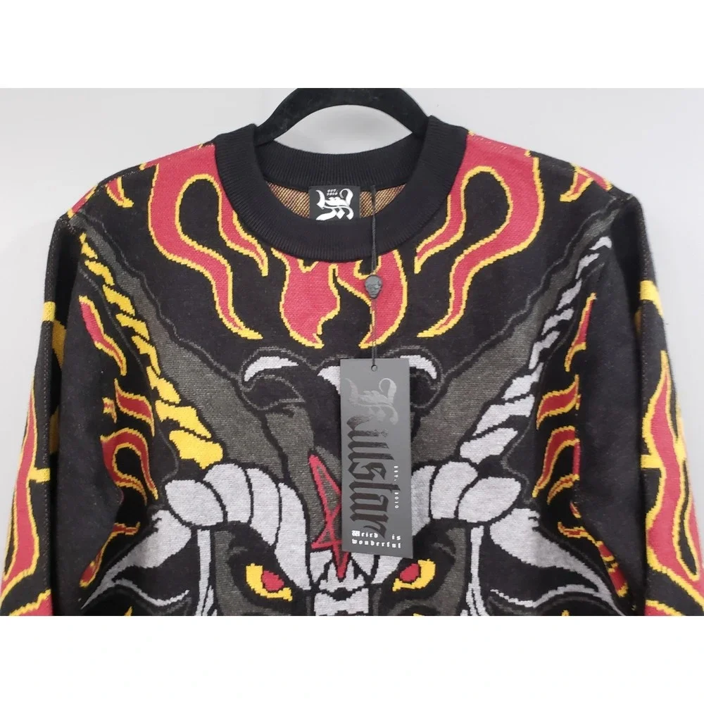 NEW OVERSIZED KILLSTAR Baphomet Sweater Gothic CHRISTMAS HALLOWEEN WITCHY OCCULT
